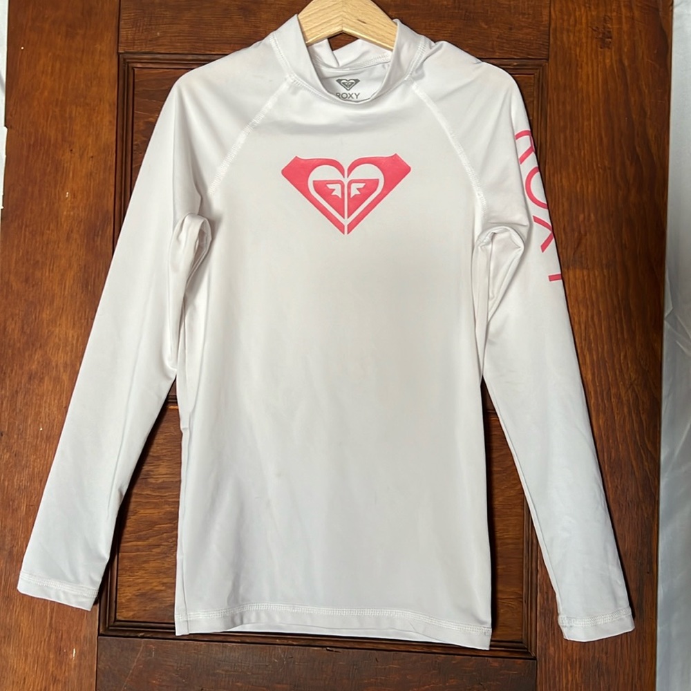 Roxy Whole Hearted Girls Long Sleeved Rashguard - SZ LG